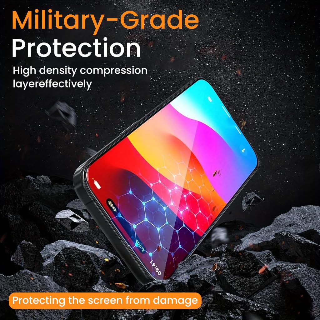 ZORBES® Compatible with iPhone 13 2pcs HD Screen Protectors Anti-Scratch Tempered Glass Screen Protector with Screen Alignment Tool & Accessories Pack ZORBES® Compatible with iPhone 13 2pcs HD Screen Protectors Anti-Scratch Tempered Glass Screen Protector with Screen Alignment Tool & Accessories Pack